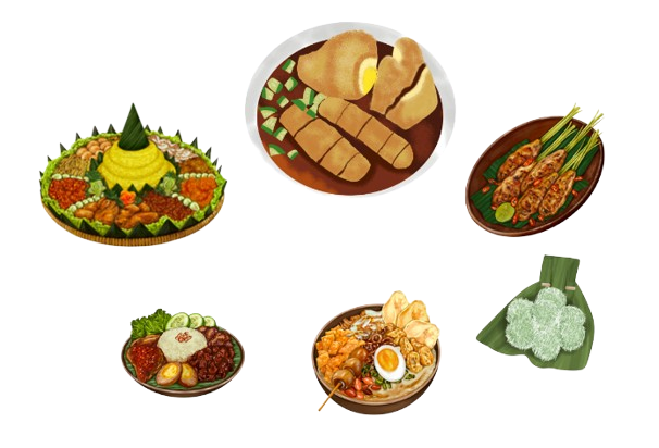 Indonesian Islands Illustration